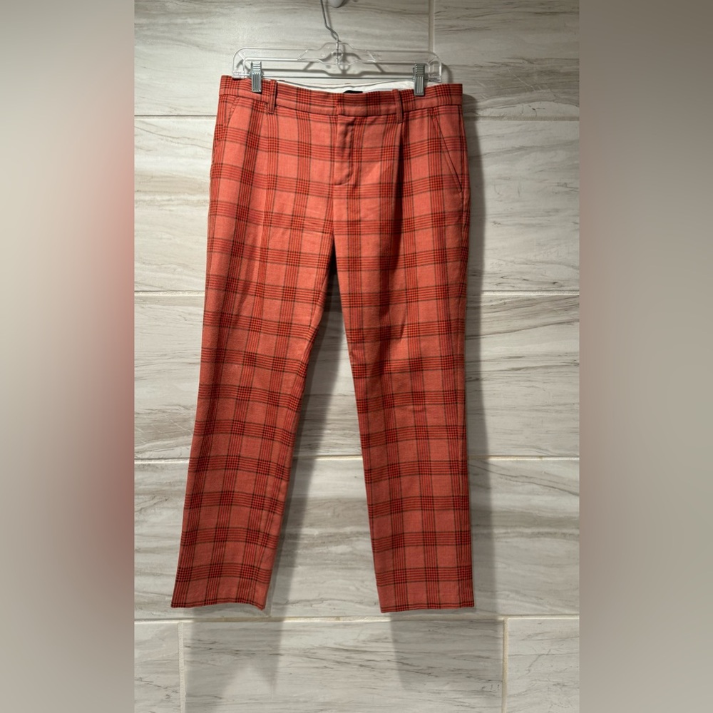 Kal Rieman Women’s Plaid  Red/Orange Pants Size 6
